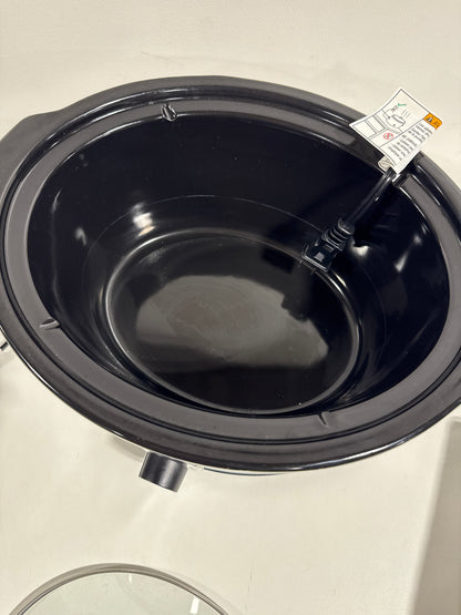 Used Bella - 5-qt. Slow Cooker with Dipper - Stainless Steel