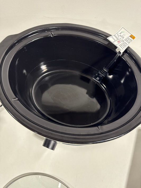 Used Bella - 5-qt. Slow Cooker with Dipper - Stainless Steel