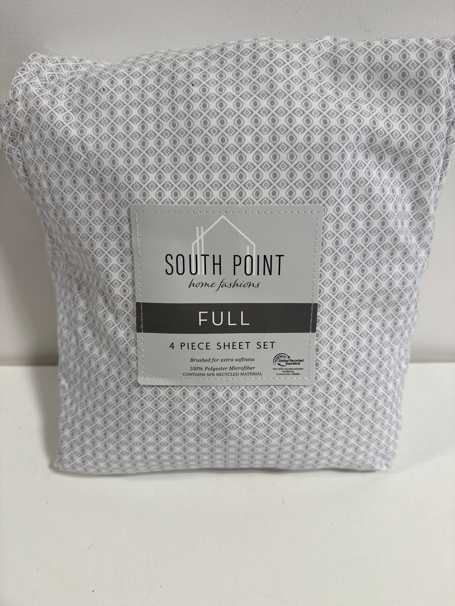 4-Piece Printed Sheet Set - Full| 17" Extra Deep | Cool, Crisp, Breathable Bed Sheets - Brushed for Softness