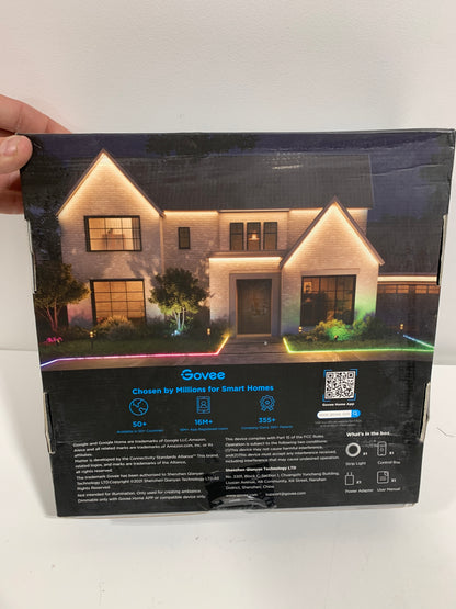 Govee - Wi-Fi Bluetooth Smart Outdoor LED Strip Light 32ft - Multi