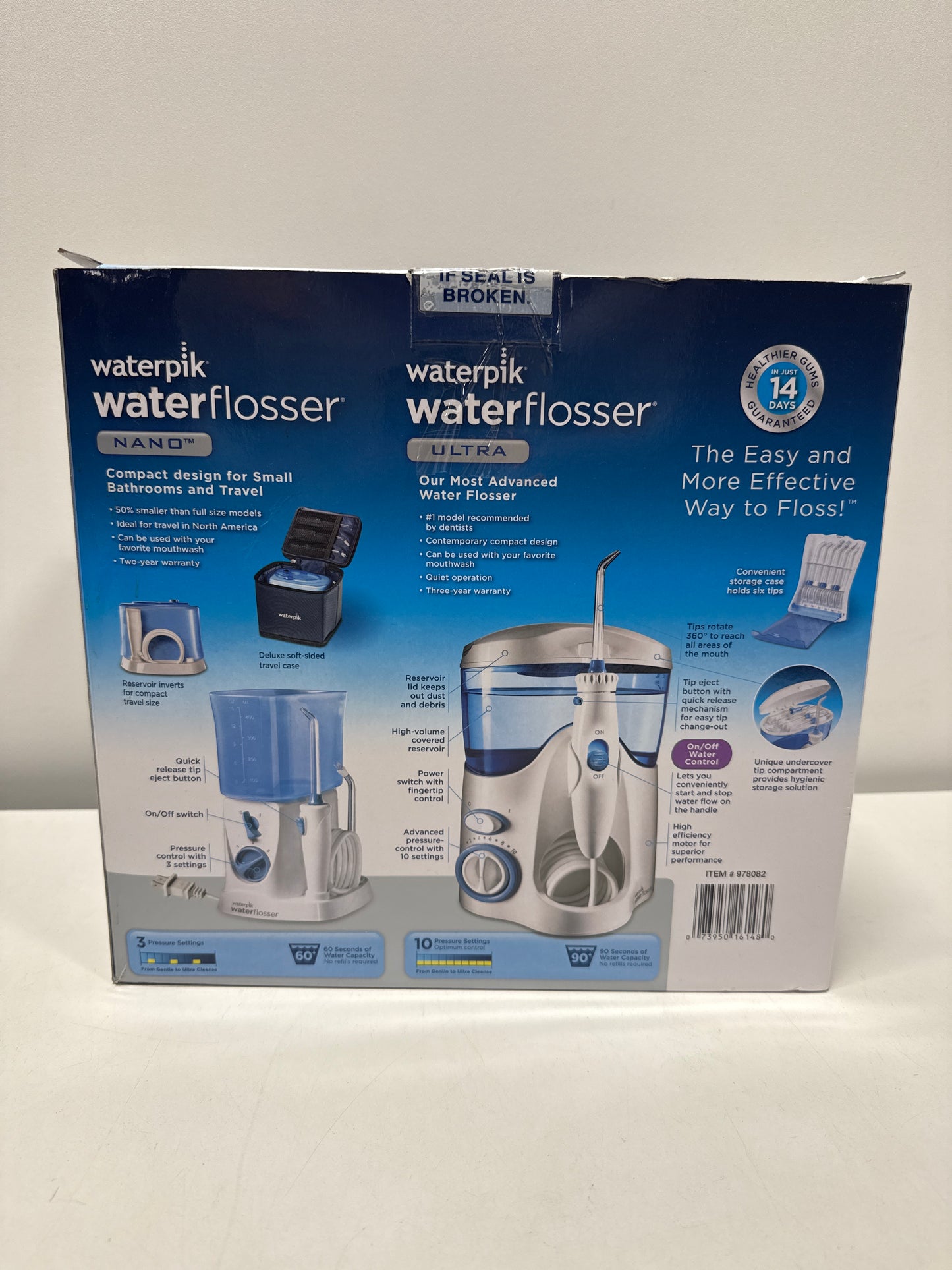 Waterpik Water Flosser, Nano Flosser, Deluxe Traveler Case, Tip Storage Case and 12 Accessory Tips Combo Pack
