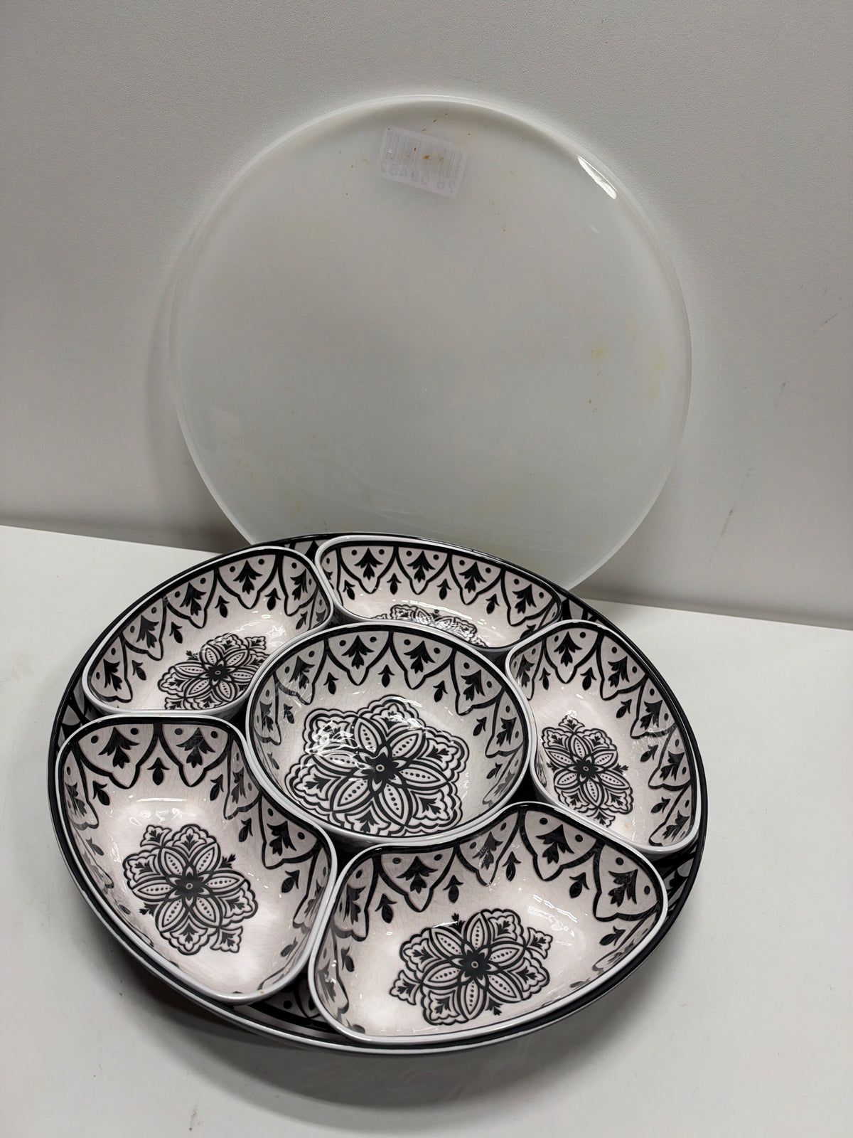 Kirkland 7-piece Melamine Lazy Susan with Cover