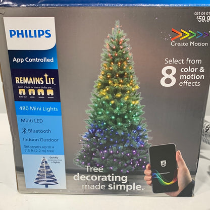 Philips 480ct Mini LED App Controlled Christmas Lights Indoor Outdoor
