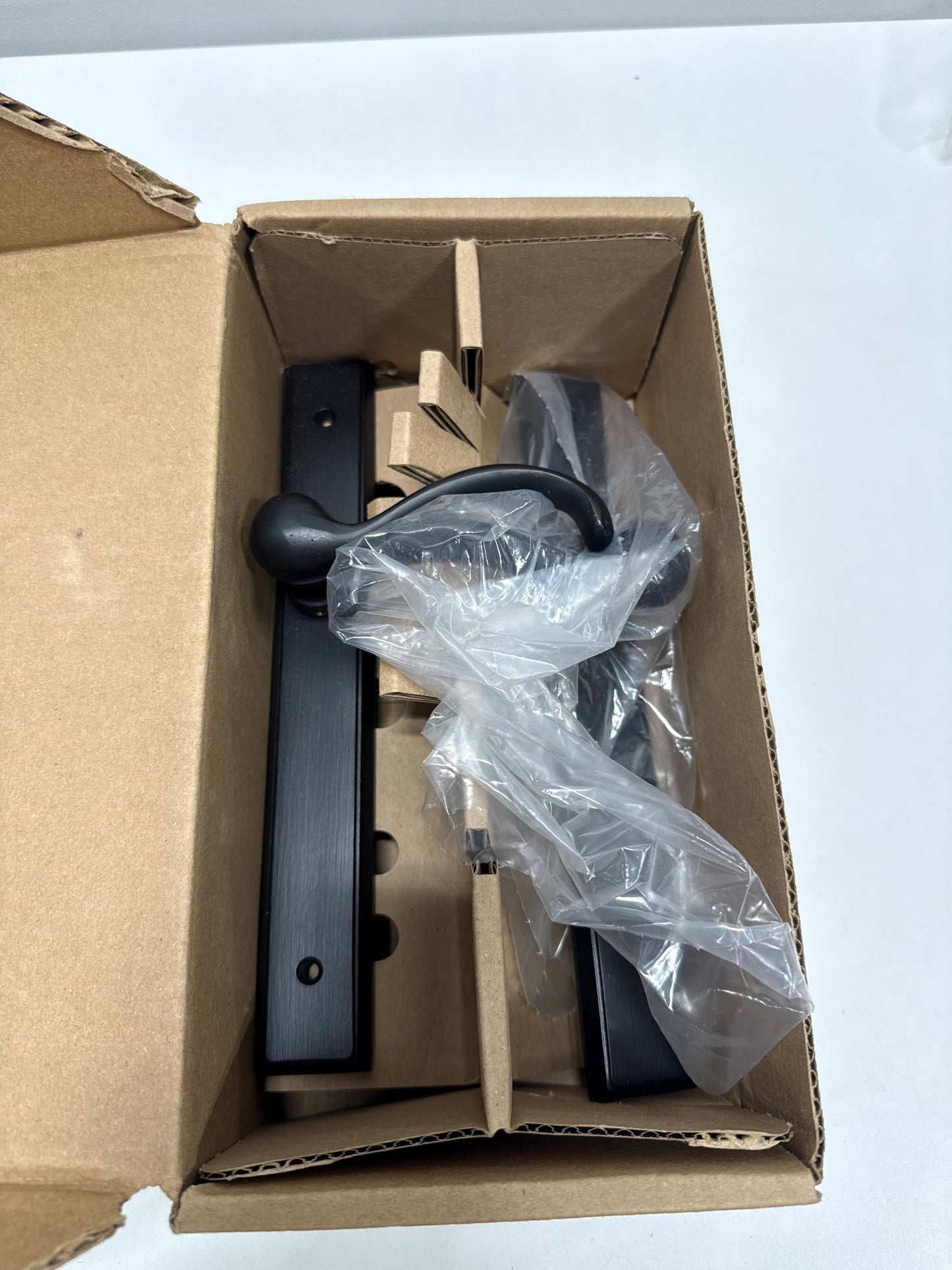 Scratch Emtek 1555TTLH Multi Point C5 Dummy Pair Rectangular Style 1-1/2’’ x 11’’ Teton Lever LH - *Tools Hardware &