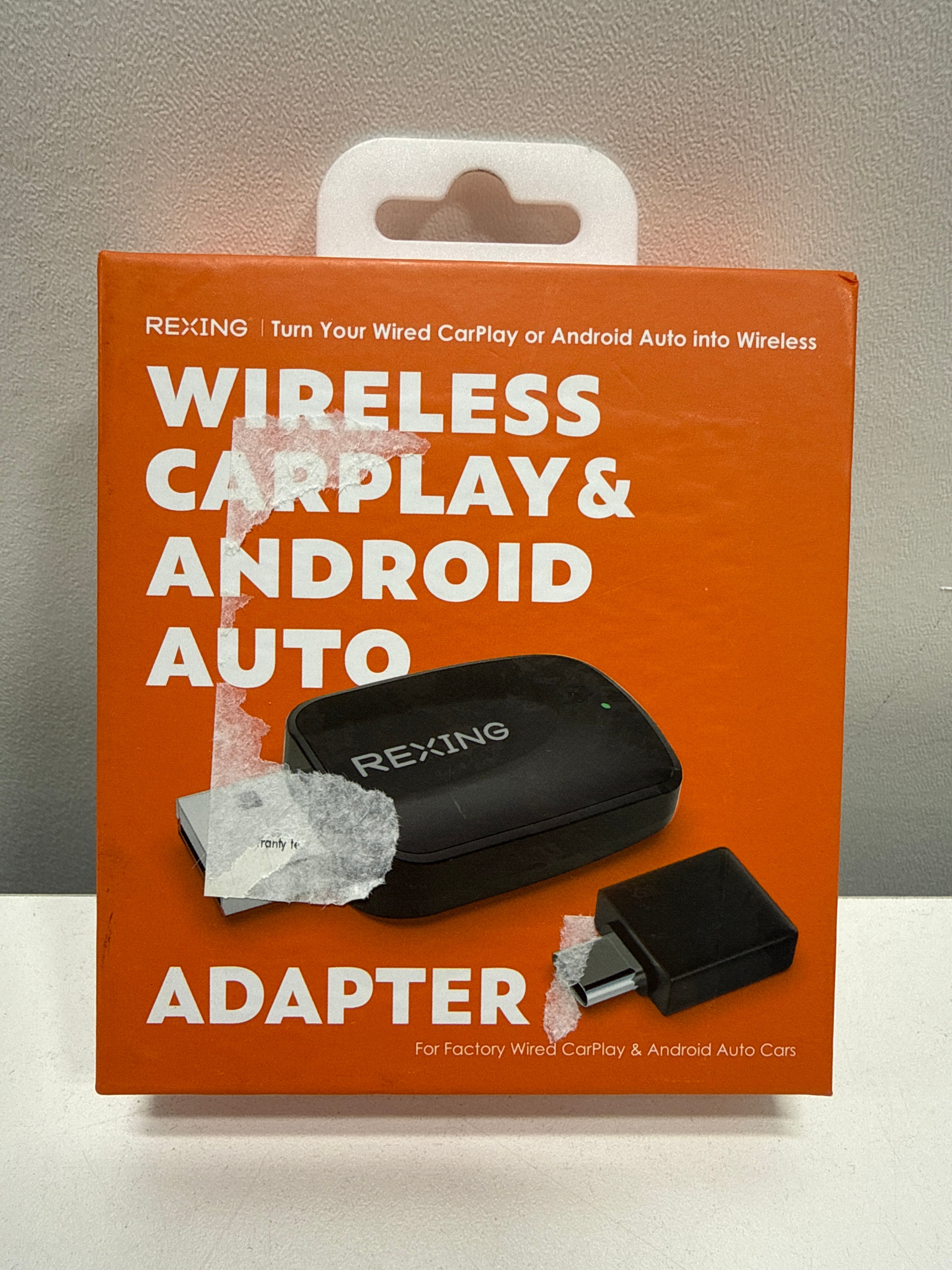 Rexing - CPW-42 Wireless CarPlay & Android Auto Adapter for iPhone (iOS 10+) and Android (Android 11+) - Black