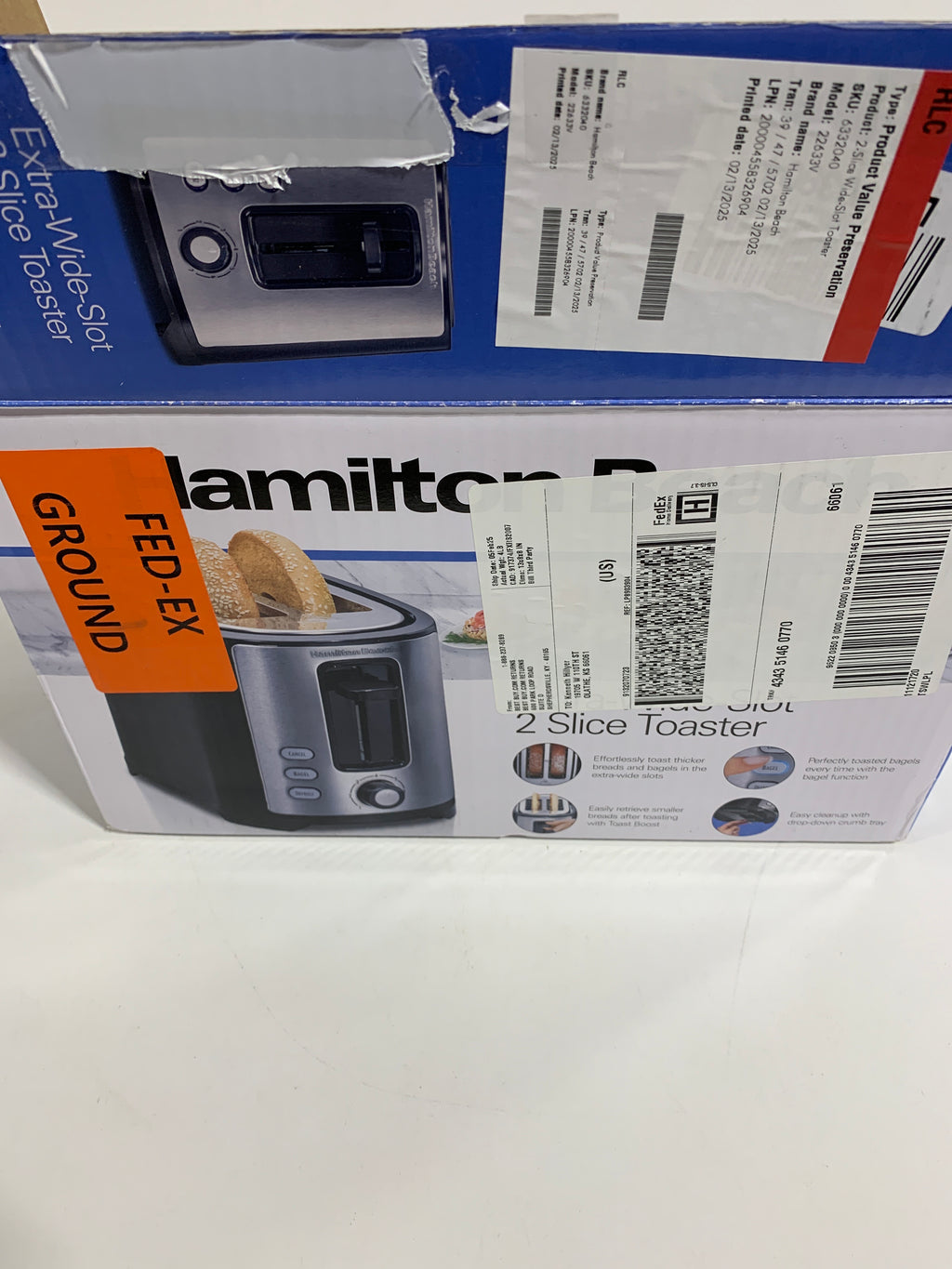 Hamilton Beach Extra-Wide Two-Slot Toaster - Black - *Kitchen & Dining