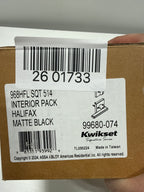 Kwikset 968Hflsqtv1 Halifax Lever Non-Turning Dummy Interior Pack - Black