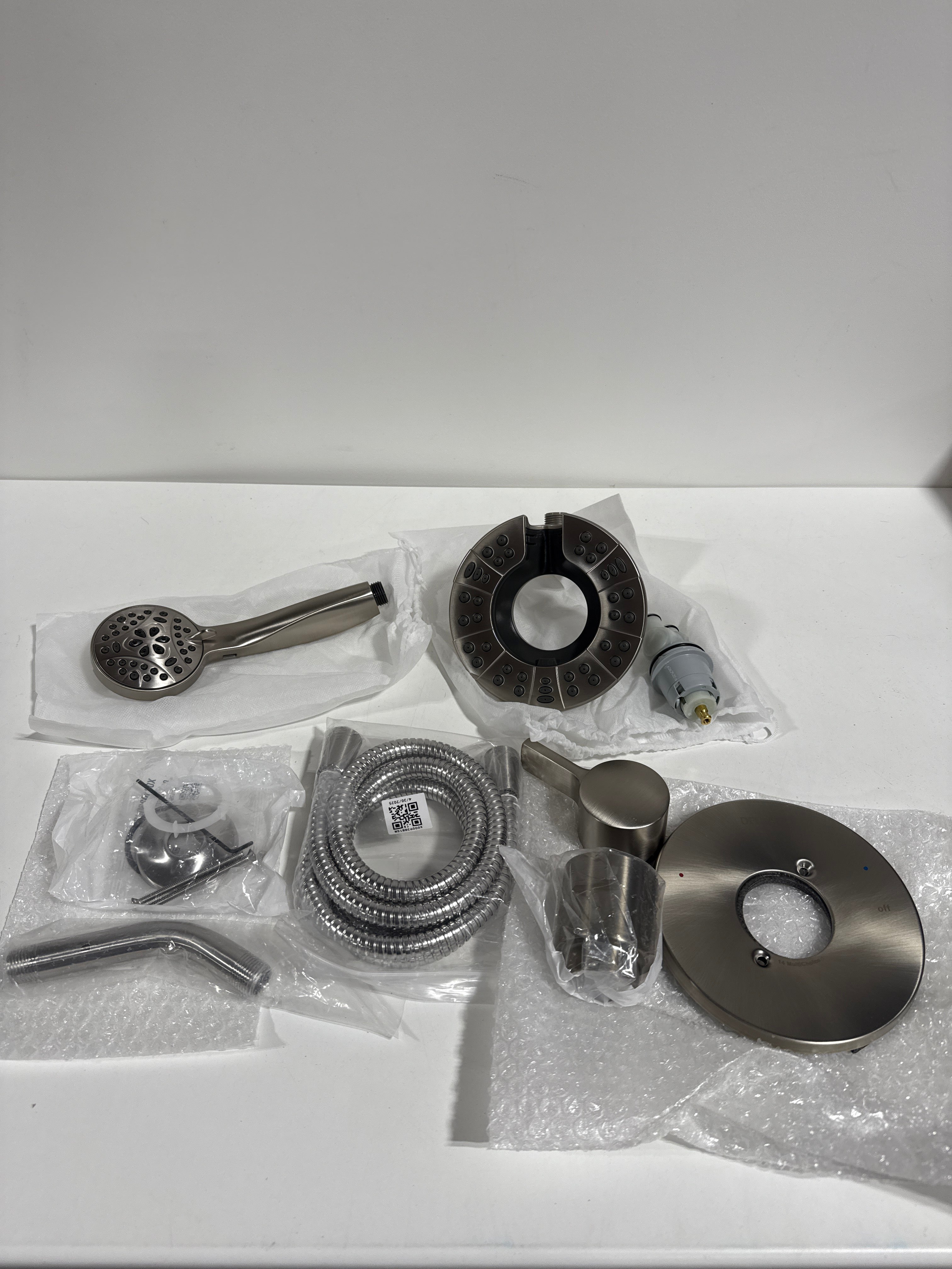 Albion 1-Handle Wall Mount Shower Trim in Spotshield Brushed Nickel (Valve Not Included) - *Plumbing