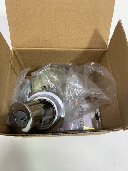 Single Cylinder Round Deadbolt SmartKey with RCAL Latch and Dual RCS and 5303 Full Lip Strike K3