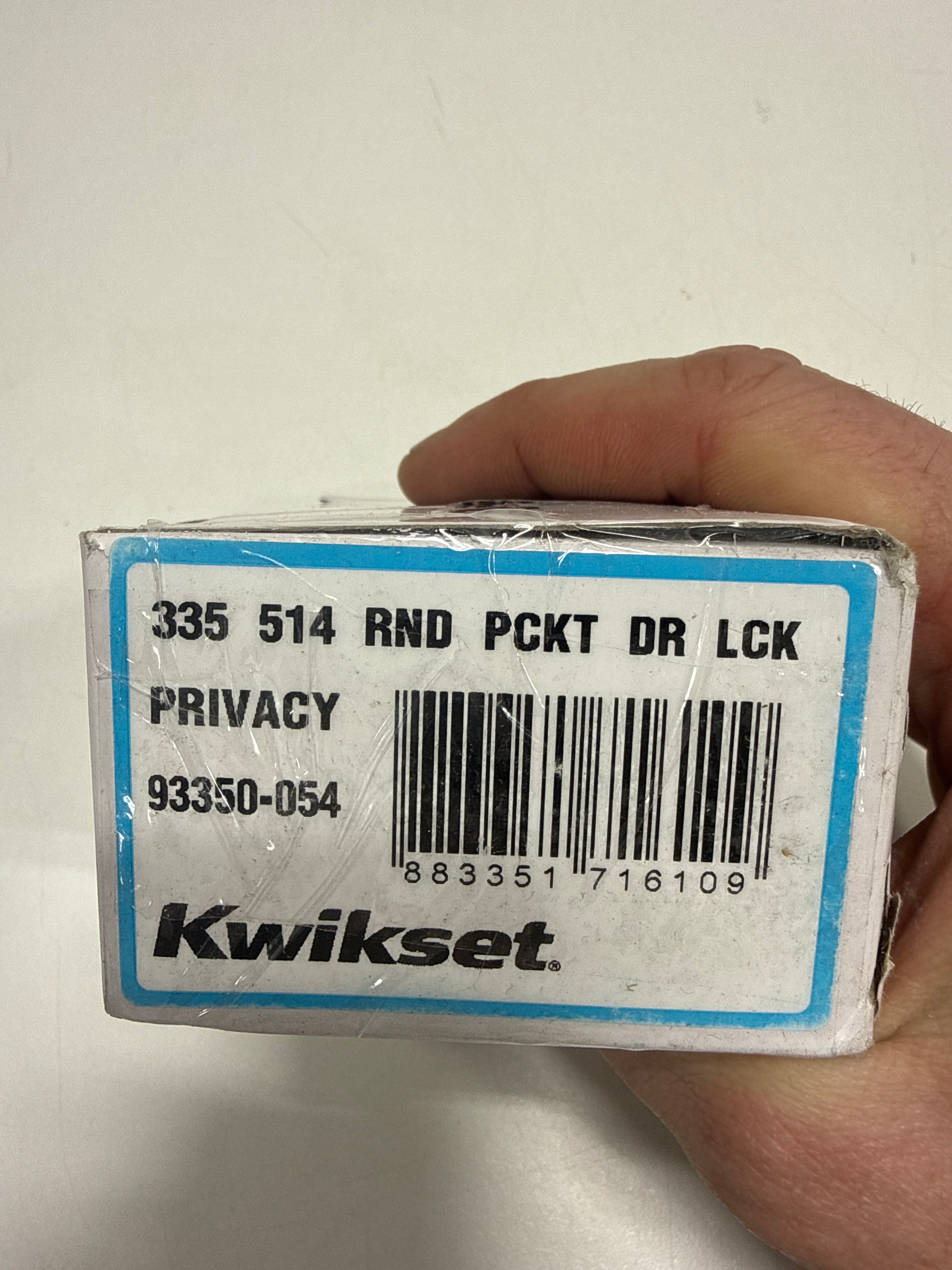 Kwikset 335-514 Round Privacy Pocket Door Lock Iron Black Finish - *Tools Hardware & Misc