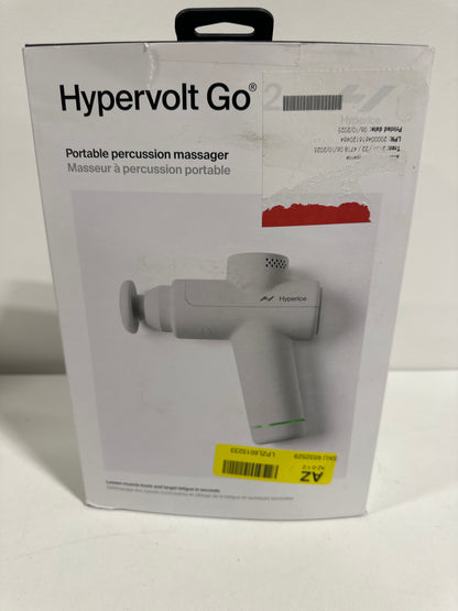 Used Hyperice Hypervolt Go 2 Full Body Massage Gun Arctic Gray