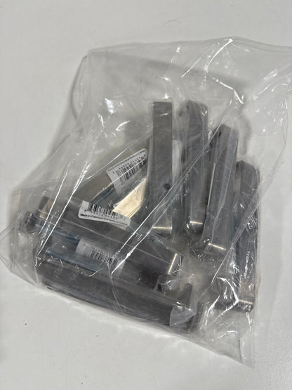 10 x Elements 193-128 Asher 5-1/16" (128mm) Center to Center Radius Curved Strap Cabinet Handle / Drawer Pull Satin Nickel