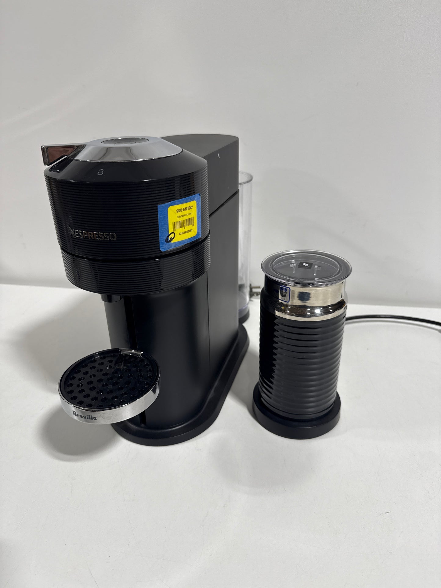 Nespresso Vertuo Next Premium Coffee and Espresso Machine by Breville with Aeroccino Milk Frother, Classic Black Classic Black