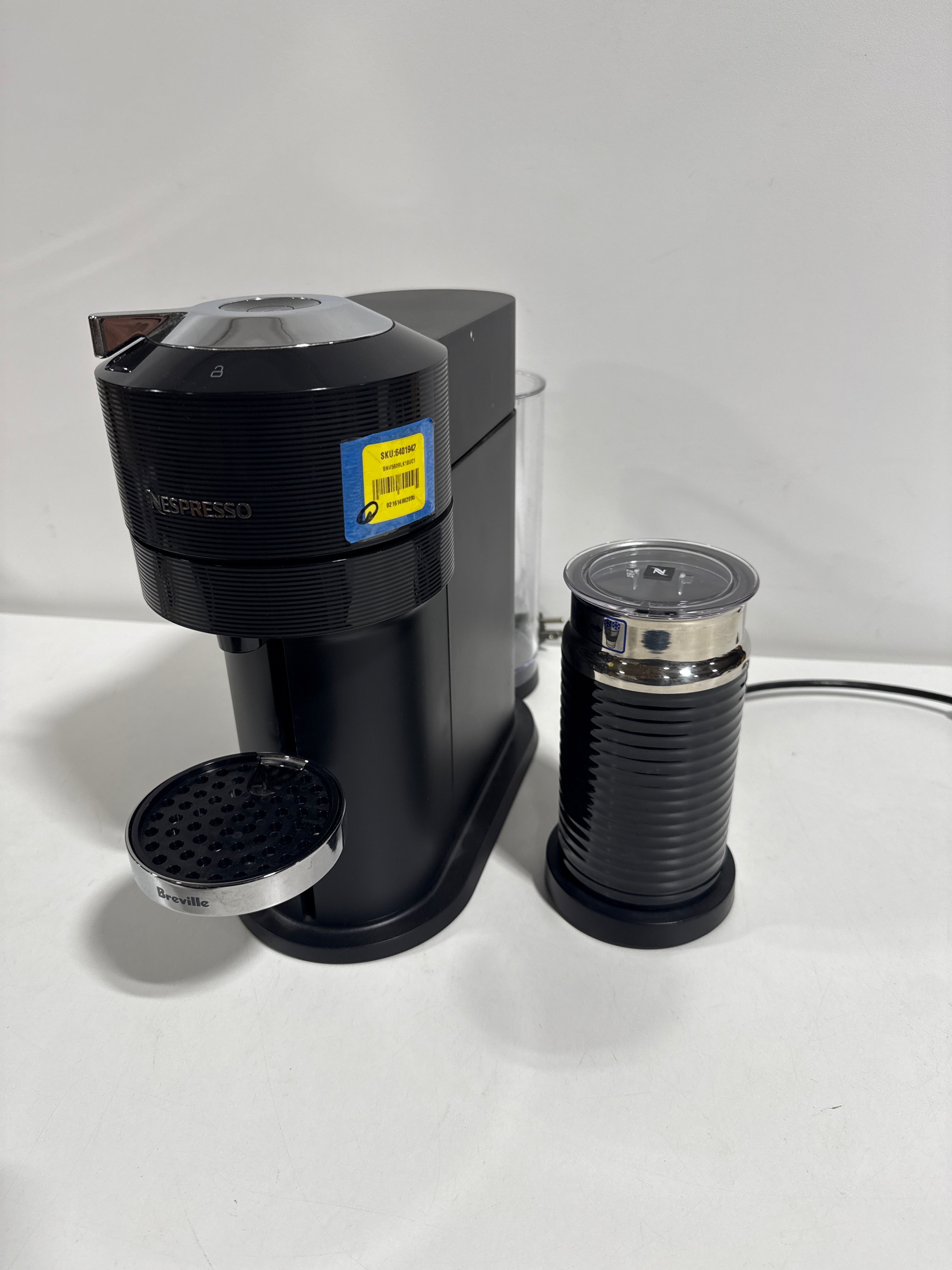 Nespresso Vertuo Next Premium Coffee and Espresso Machine by Breville with Aeroccino Milk Frother Classic Black Classic