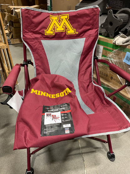 Damage Minnesota Gophers Hard Arm Folding Tailgate Chair