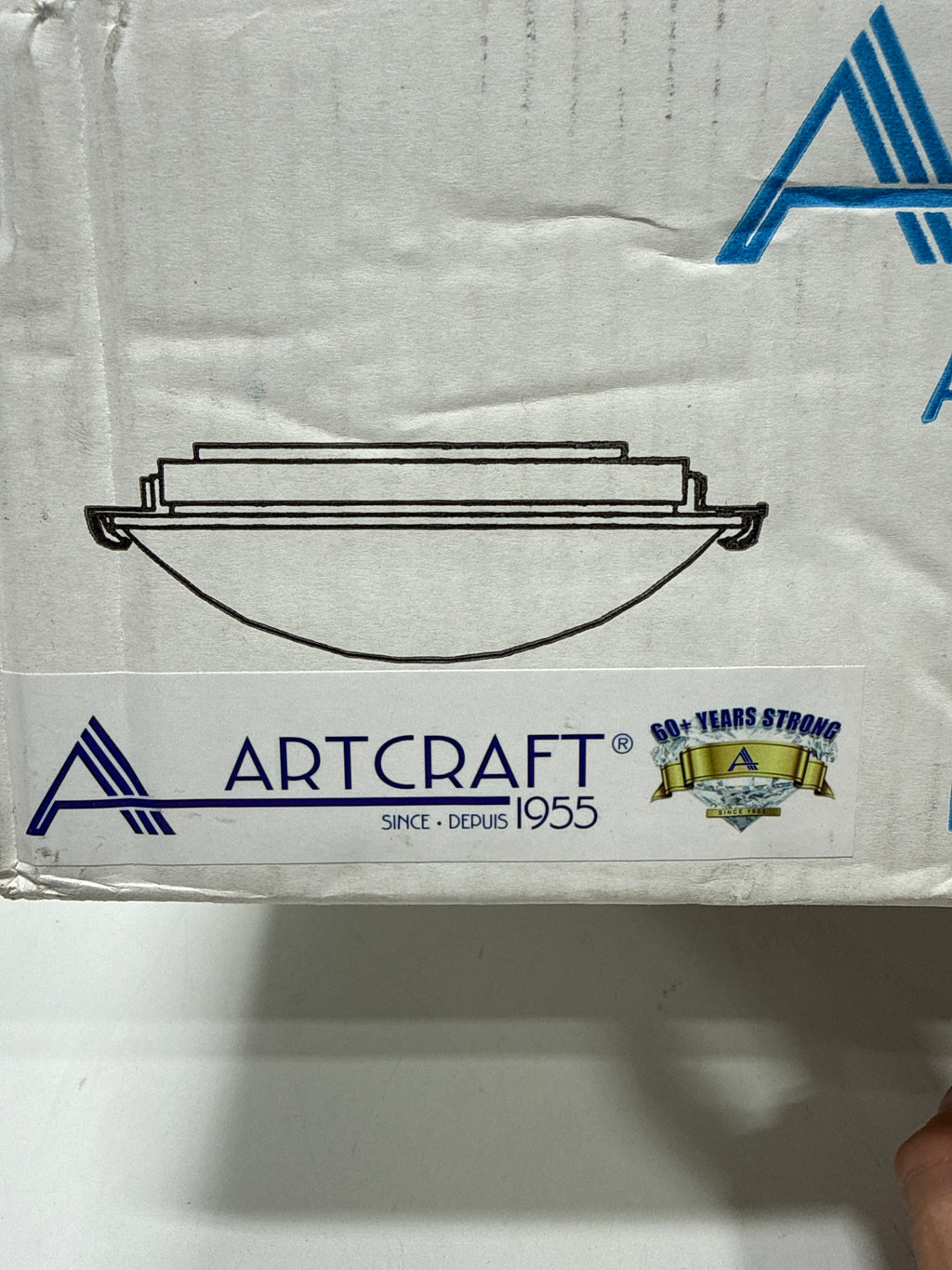 Artcraft Clip Flush 12 Inch 2 Light Flush Mount Clip Flush - AC2351SPBN - Modern Contemporary