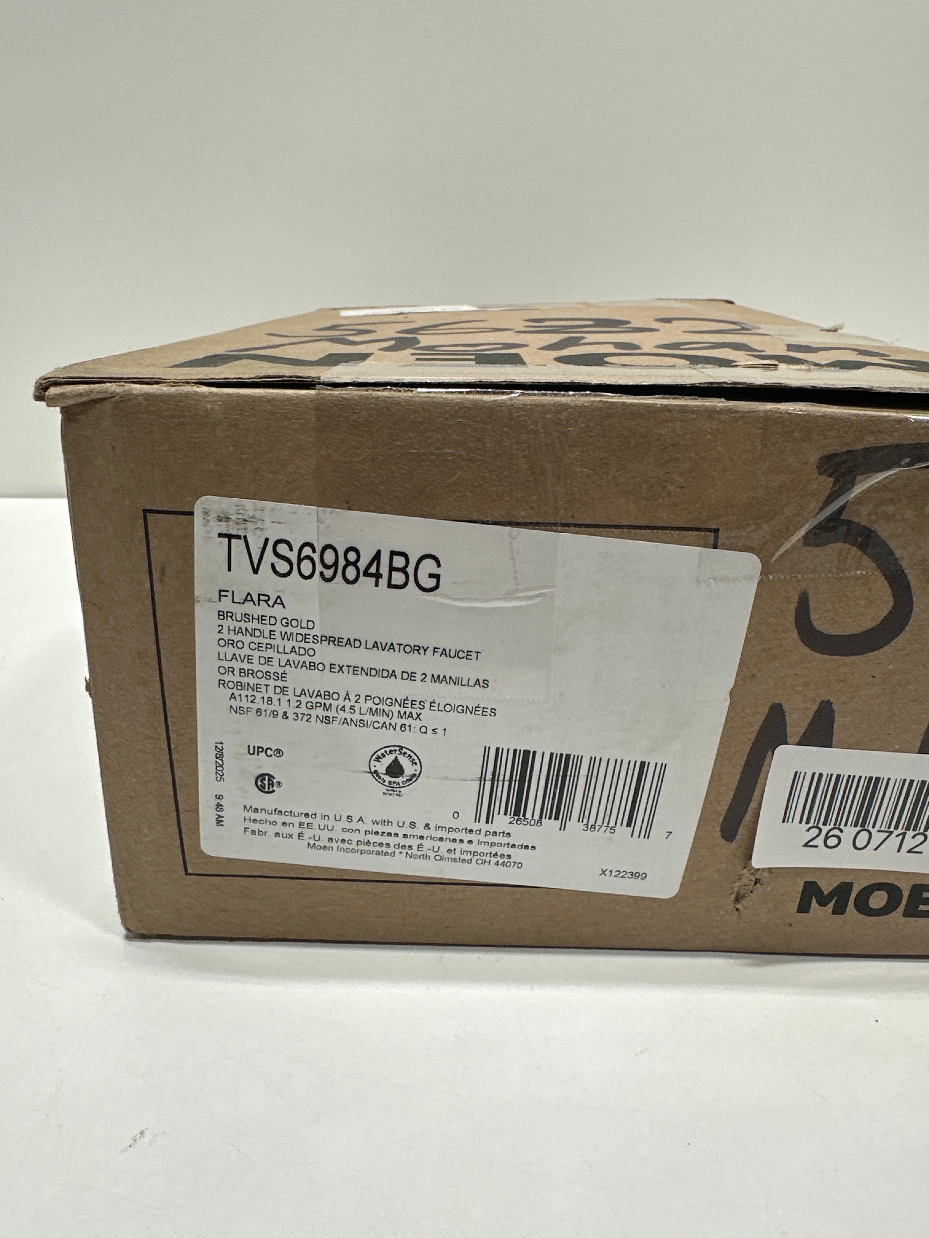 Moen Tvs6984 Flara 1.2 GPM Widespread Bathroom Faucet - Gold
