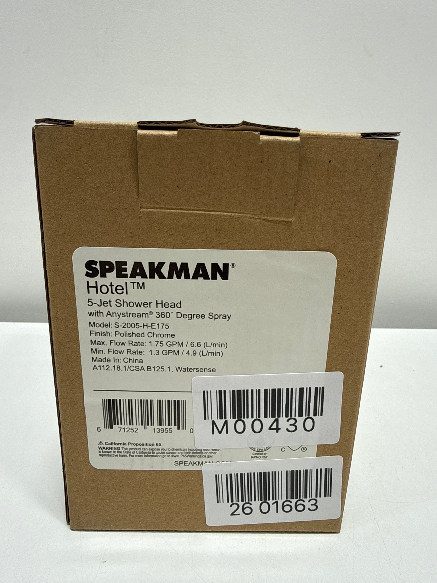 Speakman S-2005-H-E175 Polished Chrome