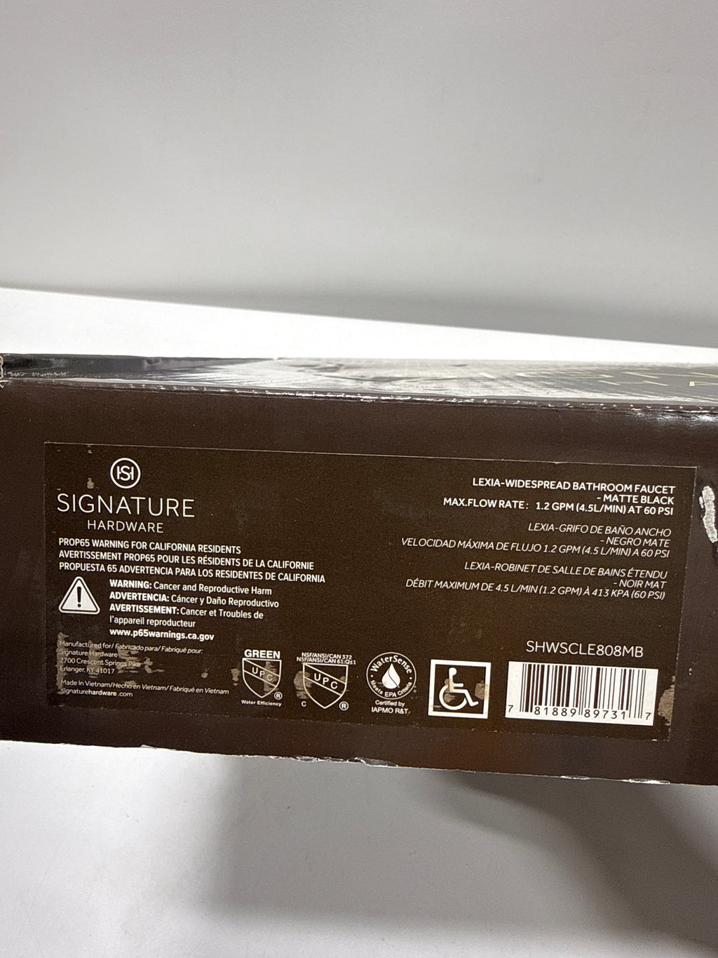 Signature Hardware 483893 Lexia 1.2 GPM Widespread Bathroom Faucet with Pop-Up Drain Assembly