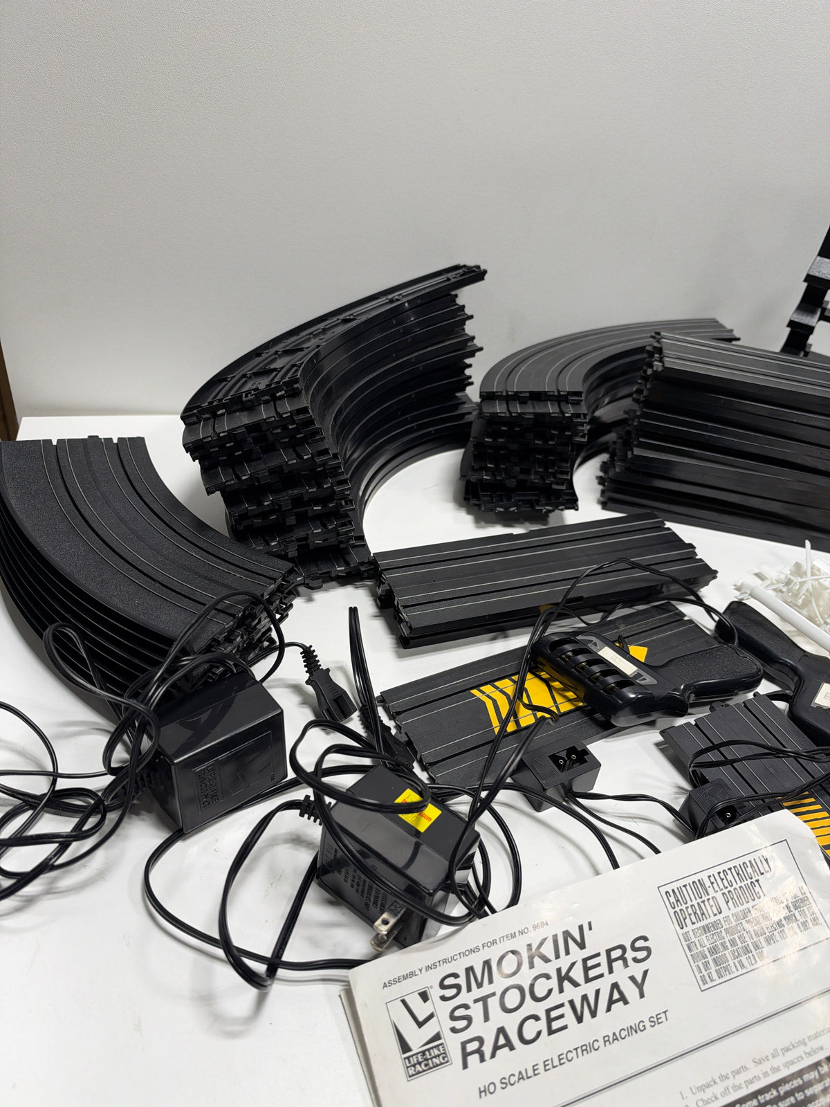Used Life-Like Racing Smokin Stockers Raceway Set HO Scale