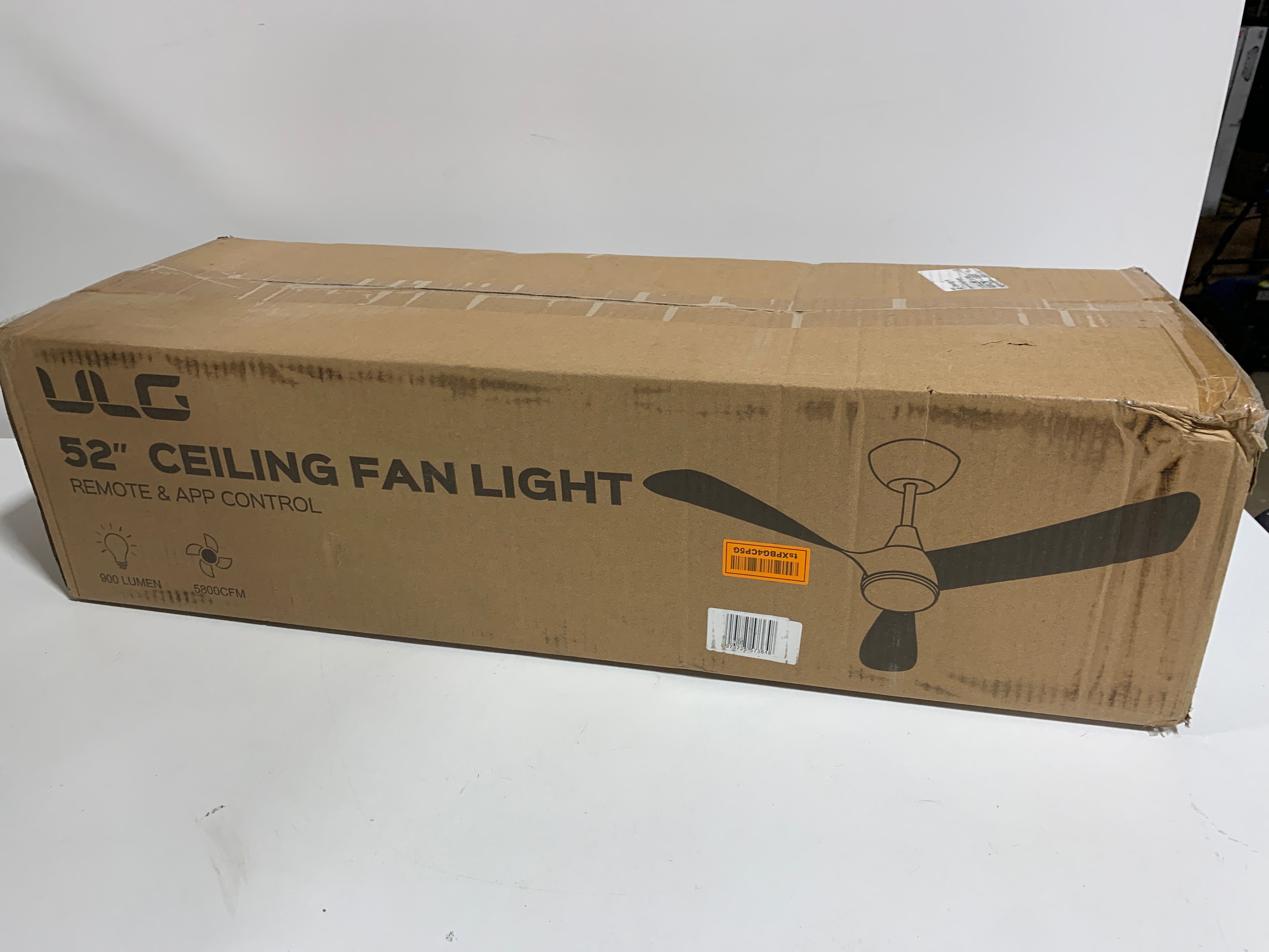 ULG Ceiling Fans with Lights 52 Inch Black Gold Ceiling Fan Light with APP&Remote Control 6 Speeds Dimmable LED