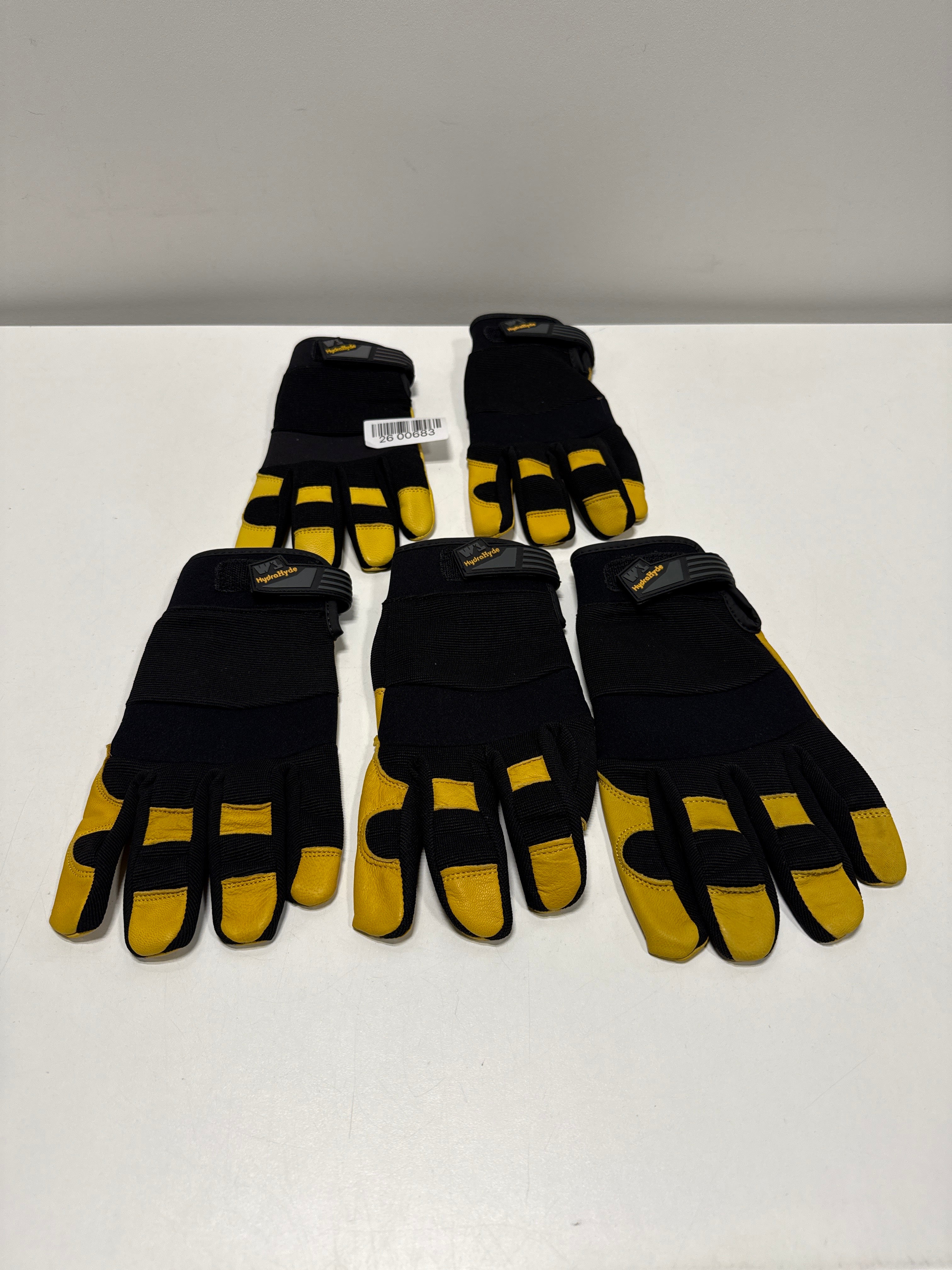 5 Left only Wells Lamont HydraHyde Leather Work Gloves M & L
