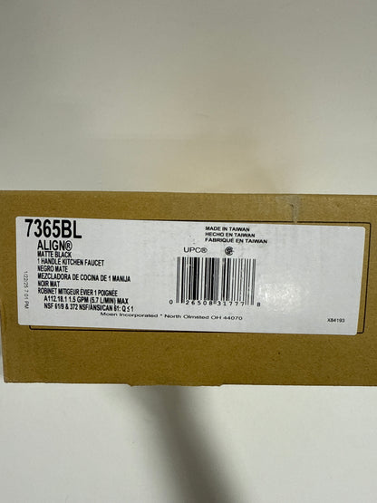 Used Moen 7365BL Kitchen Faucets and Accessories, Matte Black