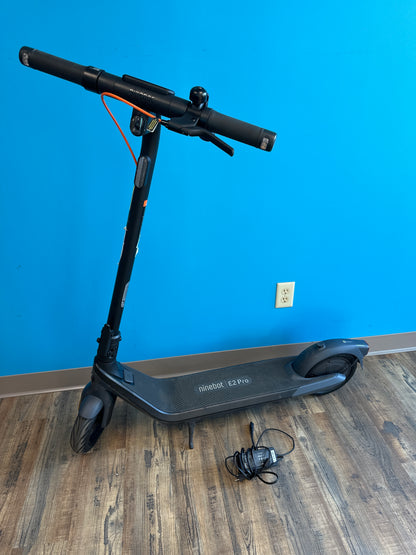 Used Segway - E2 Pro Electric Scooter w/21.7 miles Max Operating Range & 18.6 mph Max Speed - Black