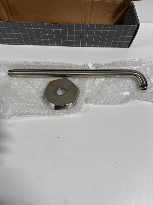 Dent hansgrohe Locarno 15-inch Transitional Showerarm in Brushed Nickel, for , 04833820