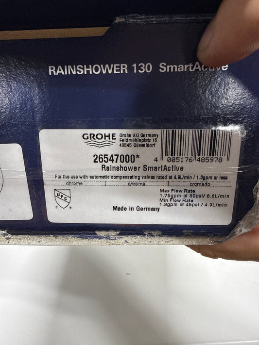 GROHE 26547000 Rainshower SmartActive 24" Shower Slide Bar Kit - 3 Sprays, 1.75 gpm, Starlight Chrome