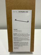 Hickory Hardware H079296 Skylight 26-3/16" Wide Modern Square Single Bathroom Towel Bar Champagne Bronze