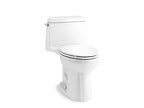 Kohler Santa Rosa One-Piece Compact Elongated 1.28 GPF Toilet with Revolution 360 Swirl Flushing Technology - Quiet Close Seat Included Model: K-30810-0