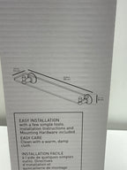 Moen Sage 22 in. W Glass Bath Shelf in Spot Resist Brushed Nickel