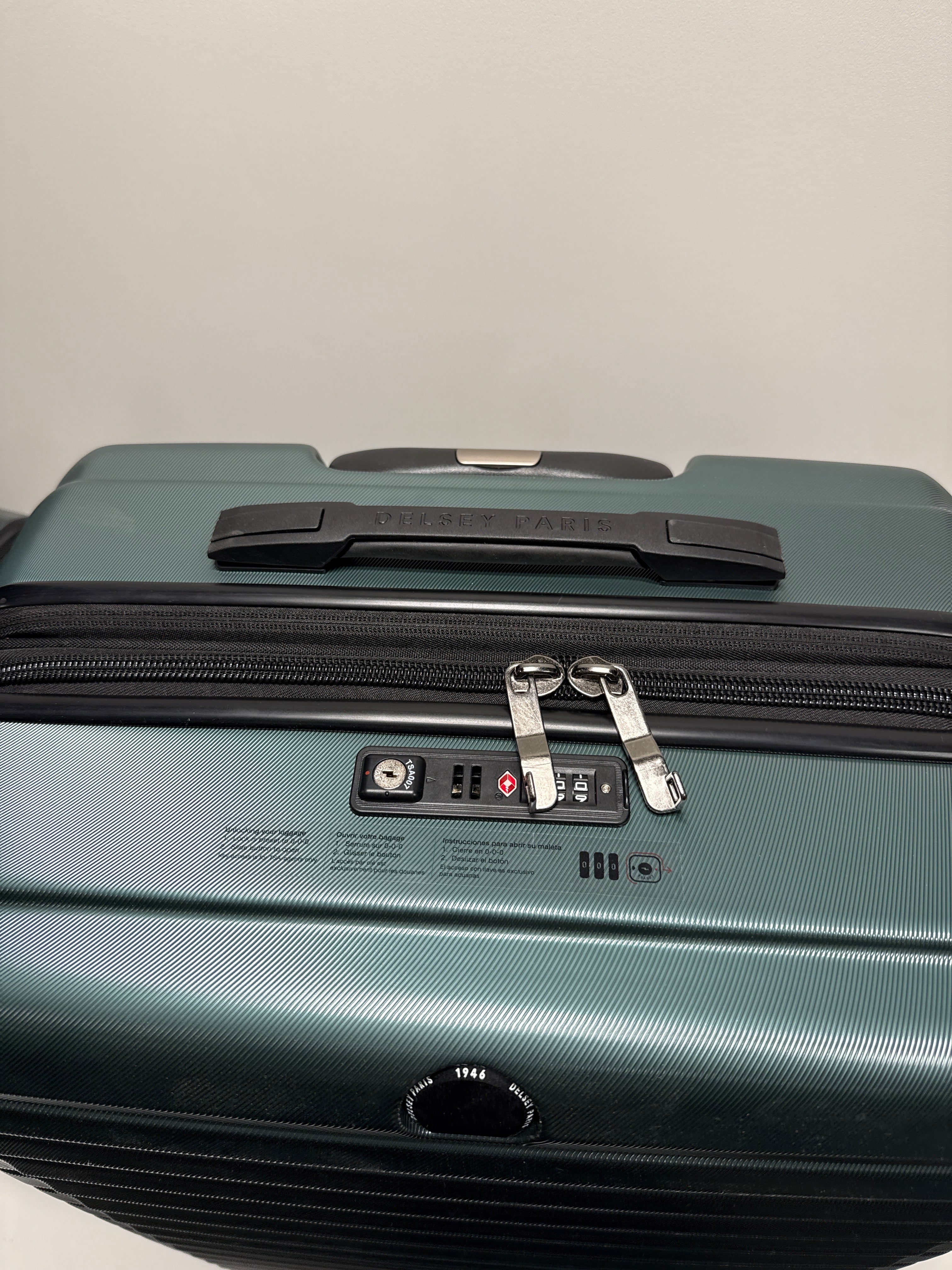 Delsey Paris 2-piece Hardside Luggage Set - Dark Green - *Luggage & Travel