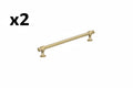 2 x Winsome 8-13/16 Inch 224mm Center-to-Center Golden Champagne Cabinet Pull