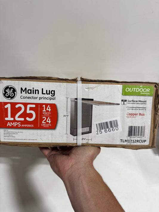 GE PowerMark Gold 125A 14-Space 24 Circuit Outdoor Load Center