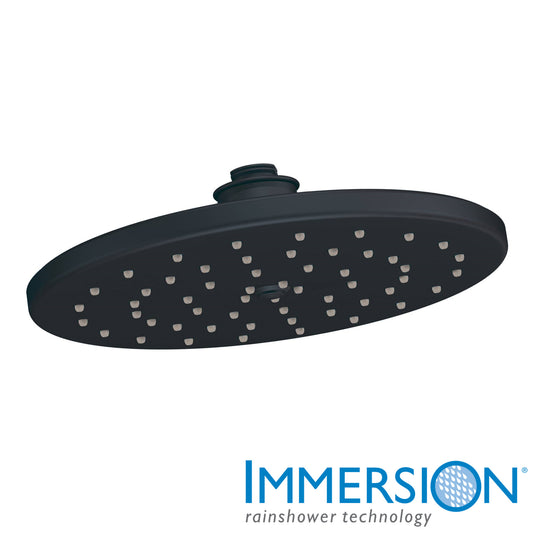 Moen Waterhill Wrought Iron 10-Inch Single Function Rainshower Showerhead with Immersion Rainshower Technology, S112WR