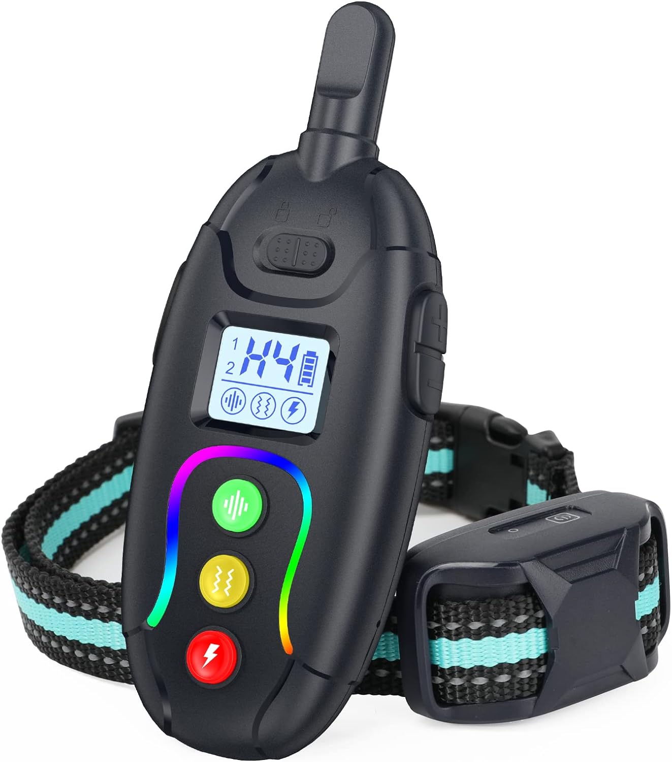 GHORA RS1 Dog Training Collar w/Remote 1200Ft Control Range, Dog Shock Collar 3 Modes, Beep, Vibration and Shock,Rechargeable Waterproof Trainer E-Collar,for Small Medium Large Dogs(8-150lbs)