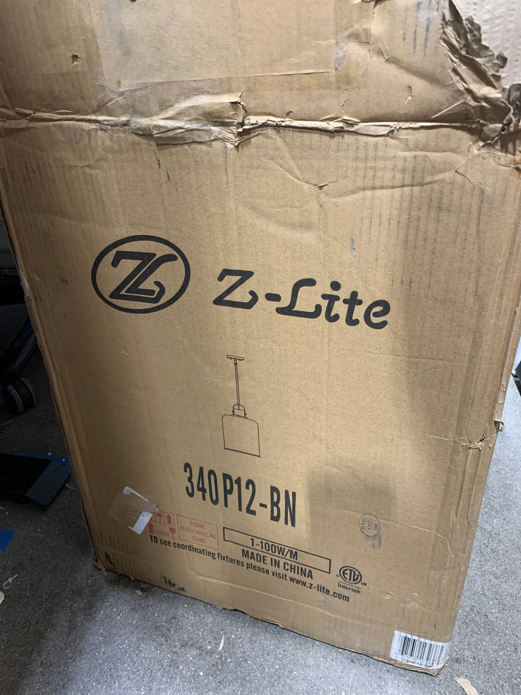 Z-Lite Kinsley 12 Inch Mini Pendant Kinsley - 340P12-BN - Transitional - *Lighting & Electrical
