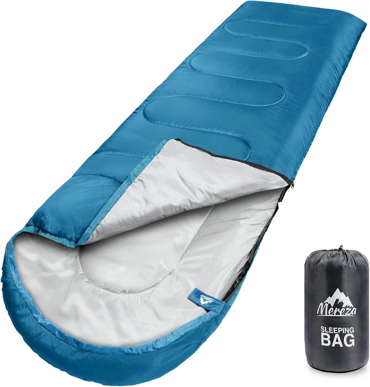 MEREZA Sleeping Bags XL for Adults Mens Large Wide Sleeping Bag for Camping Backpacking Big and Tall Warm & Cool Weather