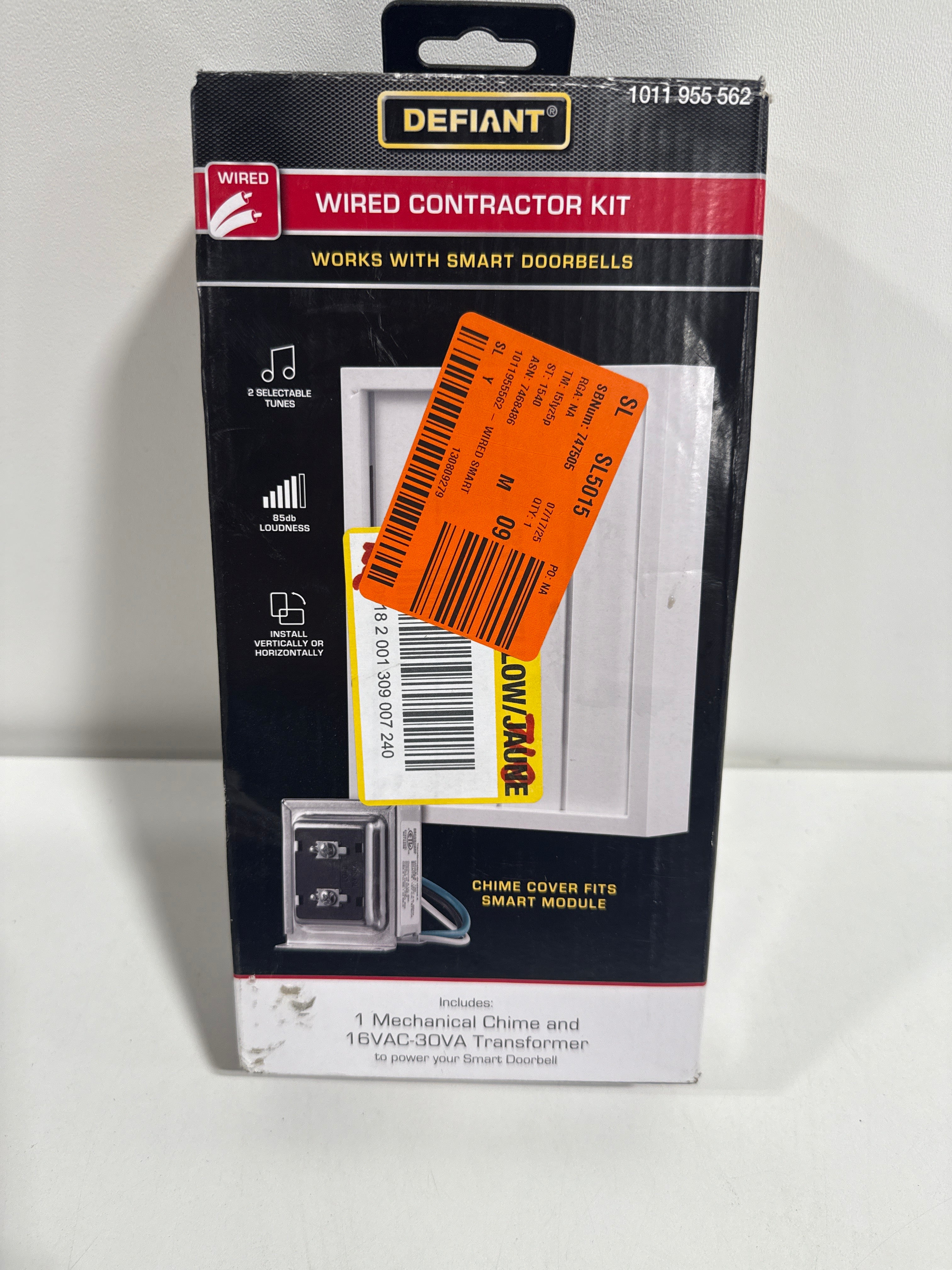 Wired Smart Compatible Doorbell Contractor Kit - *Tools Hardware & Misc