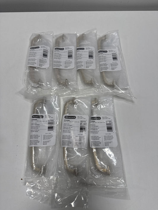 7 x Surpass 6-5/16 in. (160mm) Classic Golden Champagne Arch Cabinet Pull