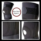 Boundless Performance Adjustable Knee Brace Open Patella Original 100% Neoprene Flexible and Lightweight Easy