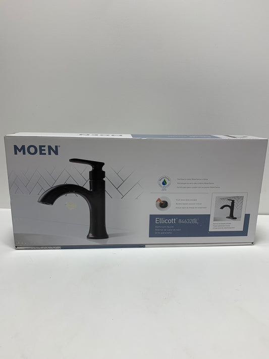 Moen Ellicott Single Handle Bathroom Faucet Matte Black Finish
