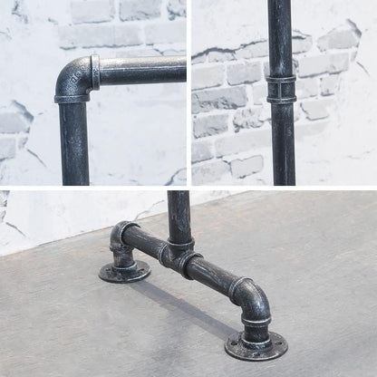 Industrial Pipe Clothing Rack 59in,Clothes Racks for Hanging Clothes,Heavy Duty Display Garment Rack