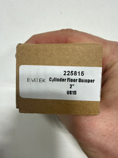 Emtek 2258US15 2 in. Cylinder Floor Bumper Satin Nickel - *Tools Hardware & Misc