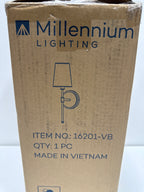 Millennium Lighting 16201 Adorra 15" Tall Wall Sconce Vintage Brass Indoor Lighting Wall Sconces