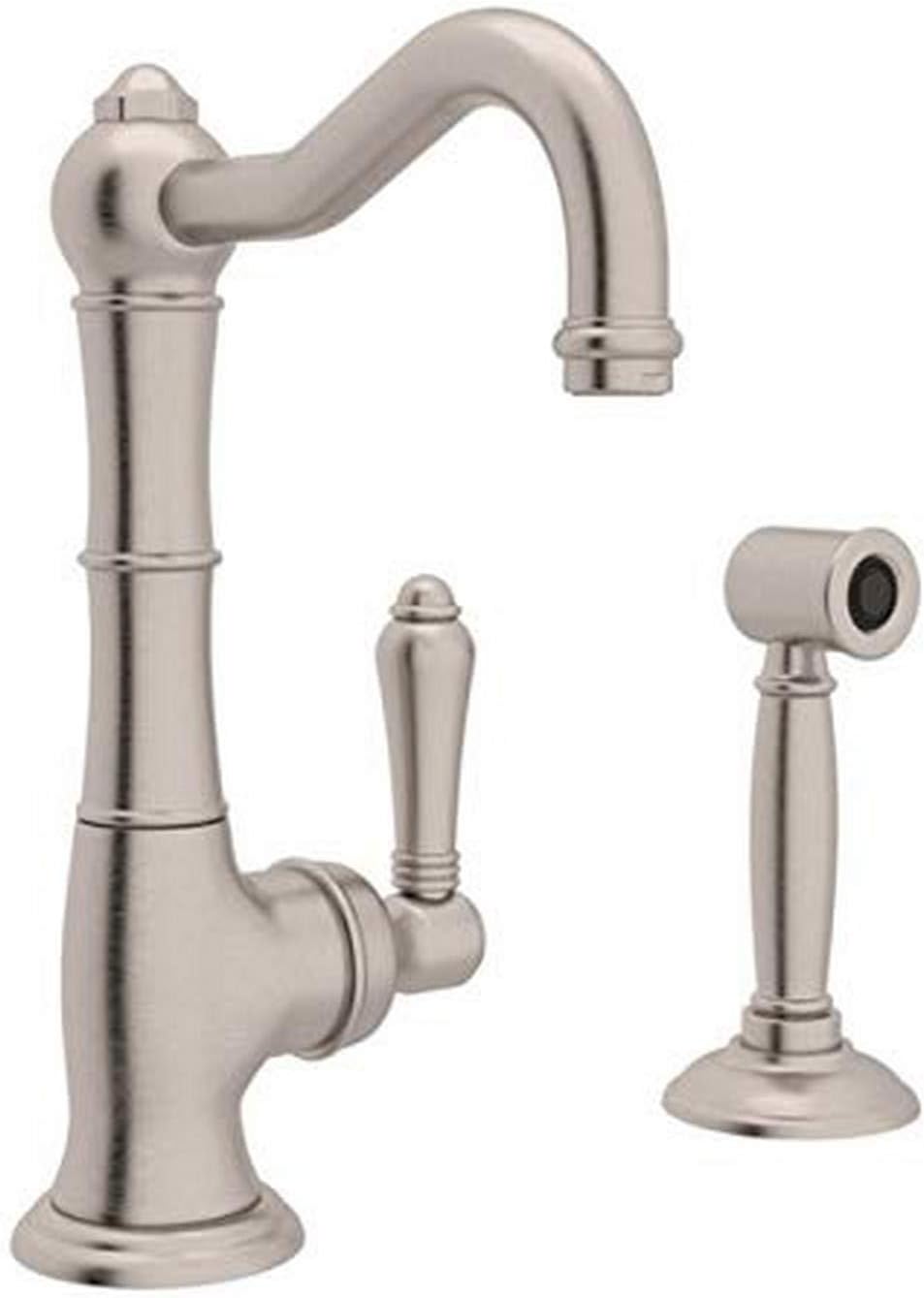 Rohl A3650LMWSSTN-2 Kitchen FAUCETS, 11.00 x 7.00 x 9.00 inches, Satin Nickel