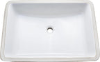 PROFLO PF2114UA Norris 22-13/16’’ Rectangular Vitreous China Undermount Bathroom Sink with Overflow - White - *Plumbing