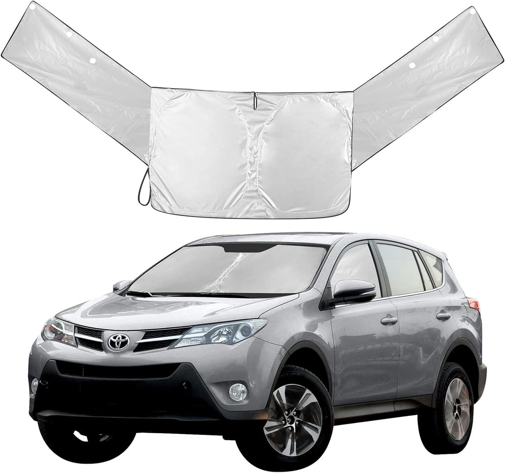 Car Windshield Sun Shade for RAV4,Front and Side Window Sunshades,Sun Blocker for Car Windshield Reflects Heat and UV